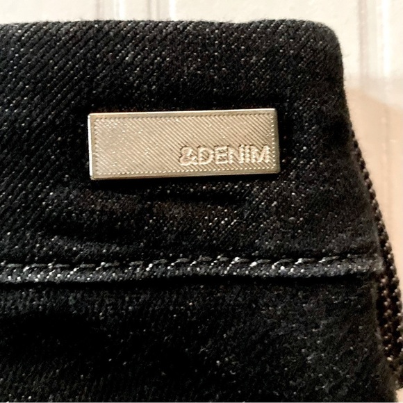 &Denim 360* Stretch Black Wash High Waist Skinny Jeans,‎ size 31 x 32 - Picture 5 of 13